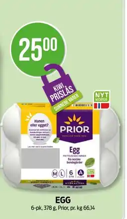 Kiwi EGG, NOK 25 tilbud