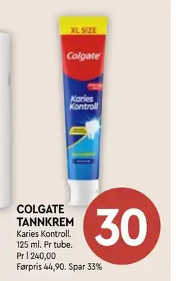Coop Mega COLGATE TANNKREM, NOK 30 tilbud