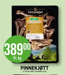 Kiwi PINNEKJØTT, NOK 389 tilbud