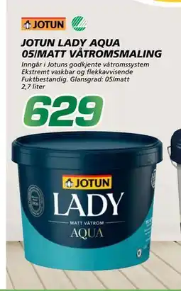 Coop Byggmix JOTUN LADY AQUA, NOK 629 tilbud