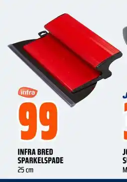 Obs Bygg INFRA BRED SPARKELSPADE, NOK 99 tilbud