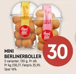 Coop Mega MINI BERLINERBOLLER, NOK 30 tilbud