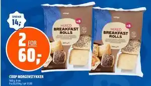 Coop Obs COOP MORGENSTYKKER, NOK 60 tilbud