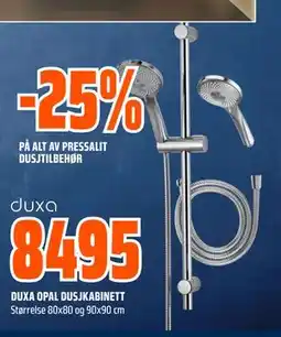 Obs Bygg ALT AV PRESSALIT DUSJTILBEHØR tilbud