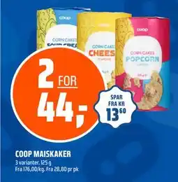 Coop Obs COOP MAISKAKER, NOK 44 tilbud