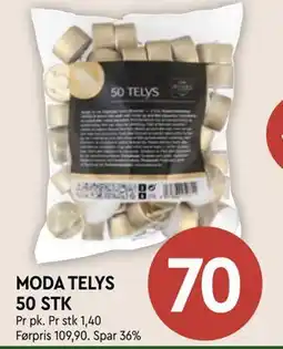 Coop Mega MODA TELYS 50 STK, NOK 70 tilbud