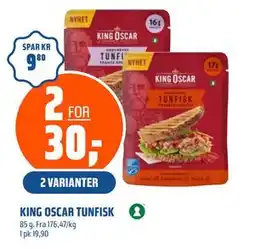 Coop Obs KING OSCAR TUNFISK, NOK 30 tilbud