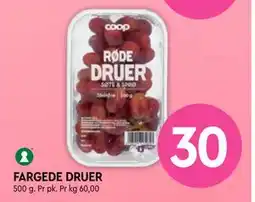 Coop Mega FARGEDE DRUER, NOK 30 tilbud