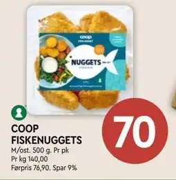 Coop Mega COOP FISKENUGGETS, NOK 70 tilbud