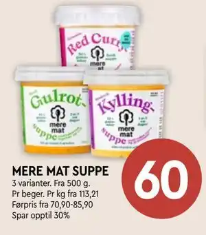 Coop Mega MERE MAT SUPPE, NOK 60 tilbud