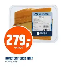 Coop Obs DOMSTEIN TORSK RØKT, NOK 279 tilbud