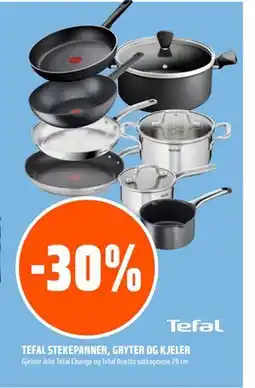 Coop Obs TEFAL STEKEPANNER, GRYTER OG KJELER tilbud