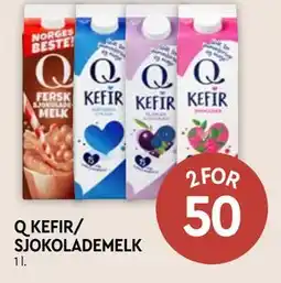 Coop Mega Q KEFIR/ SJOKOLADEMELK, NOK 50 tilbud