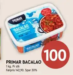 Coop Mega PRIMAR BACALAO, NOK 100 tilbud