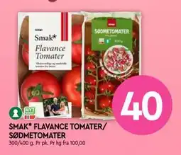 Coop Mega SMAK* FLAVANCE TOMATER/ SØDMETOMATER, NOK 40 tilbud