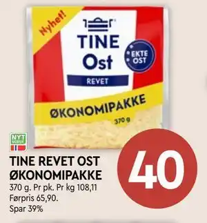 Coop Mega TINE REVET OST ØKONOMIPAKKE, NOK 40 tilbud
