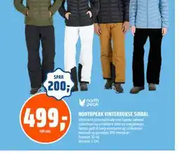 Coop Obs NORTHPEAK VINTERBUKSE SIRDAL, NOK 499 tilbud