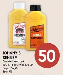 Coop Mega JOHNNY'S SENNEP, NOK 50 tilbud