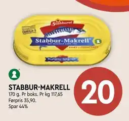 Coop Mega STABBUR-MAKRELL, NOK 20 tilbud