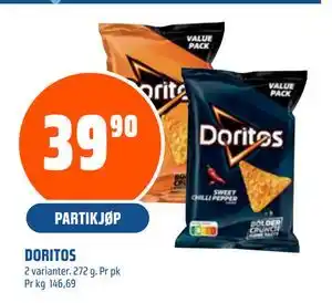 Coop Obs DORITOS, NOK 39.9 tilbud