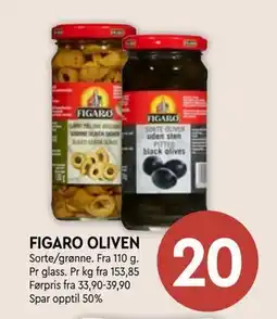 Coop Mega FIGARO OLIVEN, NOK 20 tilbud