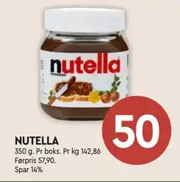 Coop Mega NUTELLA, NOK 50 tilbud