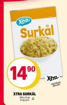 Coop Extra XTRA SURKÅL, NOK 14.9 tilbud