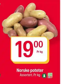 Coop Extra Norske poteter, NOK 19 tilbud