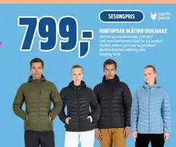 Coop Obs NORTHPEAK BLÅTIND DUNJAKKE, NOK 799 tilbud