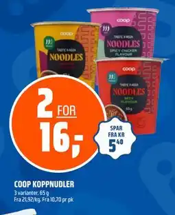 Coop Obs COOP KOPPNUDLER, NOK 16 tilbud