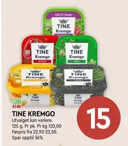 Coop Mega TINE KREMGO, NOK 15 tilbud