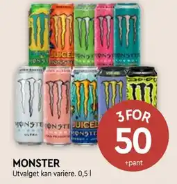 Coop Mega MONSTER, NOK 50 tilbud