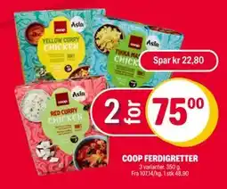 Coop Extra COOP FERDIGRETTER, NOK 75 tilbud