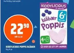 Coop Obs KIDDYLICIOUS POPPIS BLÅBÆR, NOK 22.9 tilbud