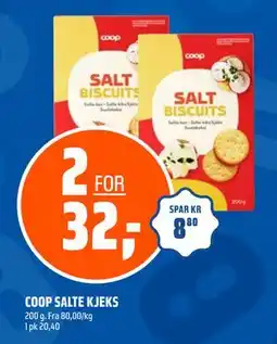 Coop Obs COOP SALTE KJEKS, NOK 32 tilbud