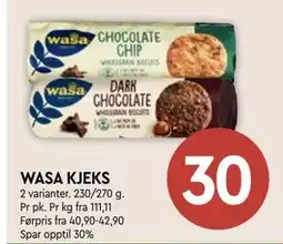 Coop Mega WASA KJEKS, NOK 30 tilbud