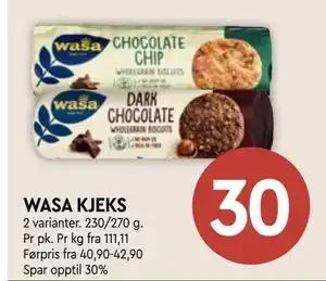 Coop Mega WASA KJEKS, NOK 30 tilbud