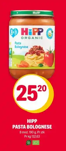 Coop Extra HIPP PASTA BOLOGNESE, NOK 25.2 tilbud