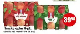 Spar Norske epler 6-pk., NOK 39.9 tilbud
