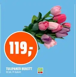 Coop Obs TULIPANER BUKETT, NOK 119 tilbud