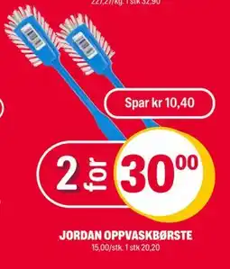 Coop Extra JORDAN OPPVASKBØRSTE, NOK 30 tilbud
