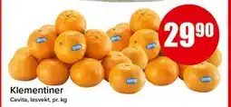 Spar Klementiner, NOK 29.9 tilbud