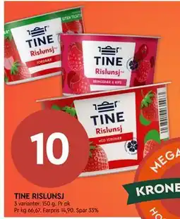 Coop Mega TINE RISLUNSJ, NOK 10 tilbud