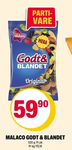 Coop Extra MALACO GODT & BLANDET, NOK 59.9 tilbud