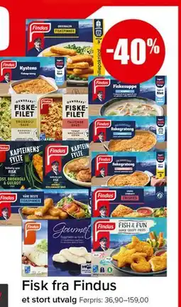 Spar Fisk fra Findus tilbud