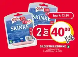 Coop Extra GILDE FAMILIESKINKE, NOK 40 tilbud