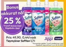 Gigaboks Tøymykner Softlan 1,7 l, NOK 49.9 tilbud