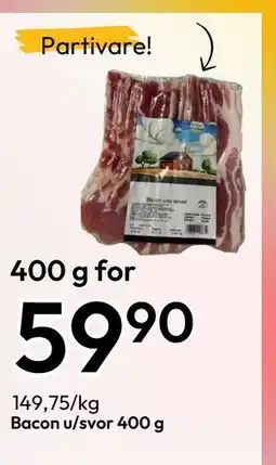 Gigaboks Bacon u/svor 400 g, NOK 59.9 tilbud