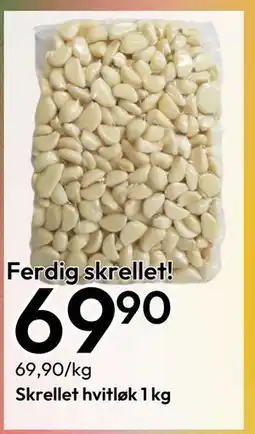 Gigaboks Skrellet hvitløk 1 kg, NOK 69.9 tilbud