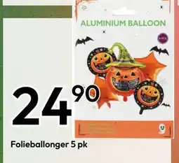 Gigaboks Folieballonger 5 pk, NOK 24.9 tilbud